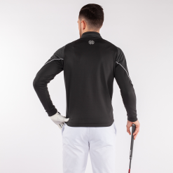Galvin Green Mens Daxton Insula Pullover - Black/Granite Grey/White -Golf Bags Shop 0024546 galvin green mens daxton insula pullover blackgranite greywhite