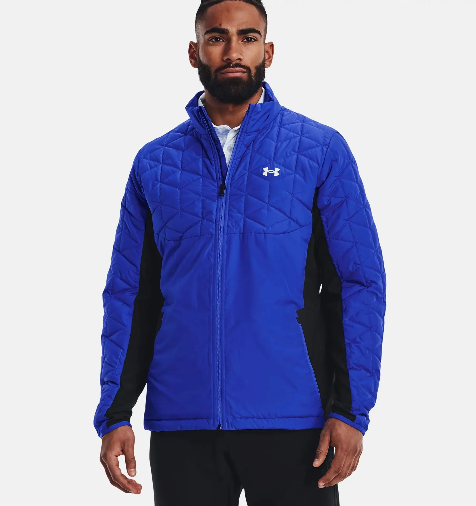 Under Armour Men's UA Storm ColdGear Reactor Golf Hybrid Jacket - Versa Blue/Black 5 Under Armour Men's UA Storm ColdGear Reactor Golf Hybrid Jacket - Versa Blue/Black - Image 3