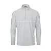 Oscar Jacobson Darwin Quarter Zip Lightweight Mid Layer - Lunar Grey/White -Golf Bags Shop 0025012 oscar jacobson darwin quarter zip lightweight mid layer lunar greywhite