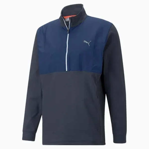 Puma Cloudspun WRM BL 1/4 Zip Pullover - Blazing Blue 3 Puma Cloudspun WRM BL 1/4 Zip Pullover - Blazing Blue