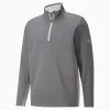 Puma Gamer Quarter-Zip Golf Sweatshirt - Quiet Shade -Golf Bags Shop 0025493 puma gamer quarter zip golf sweatshirt quiet shade