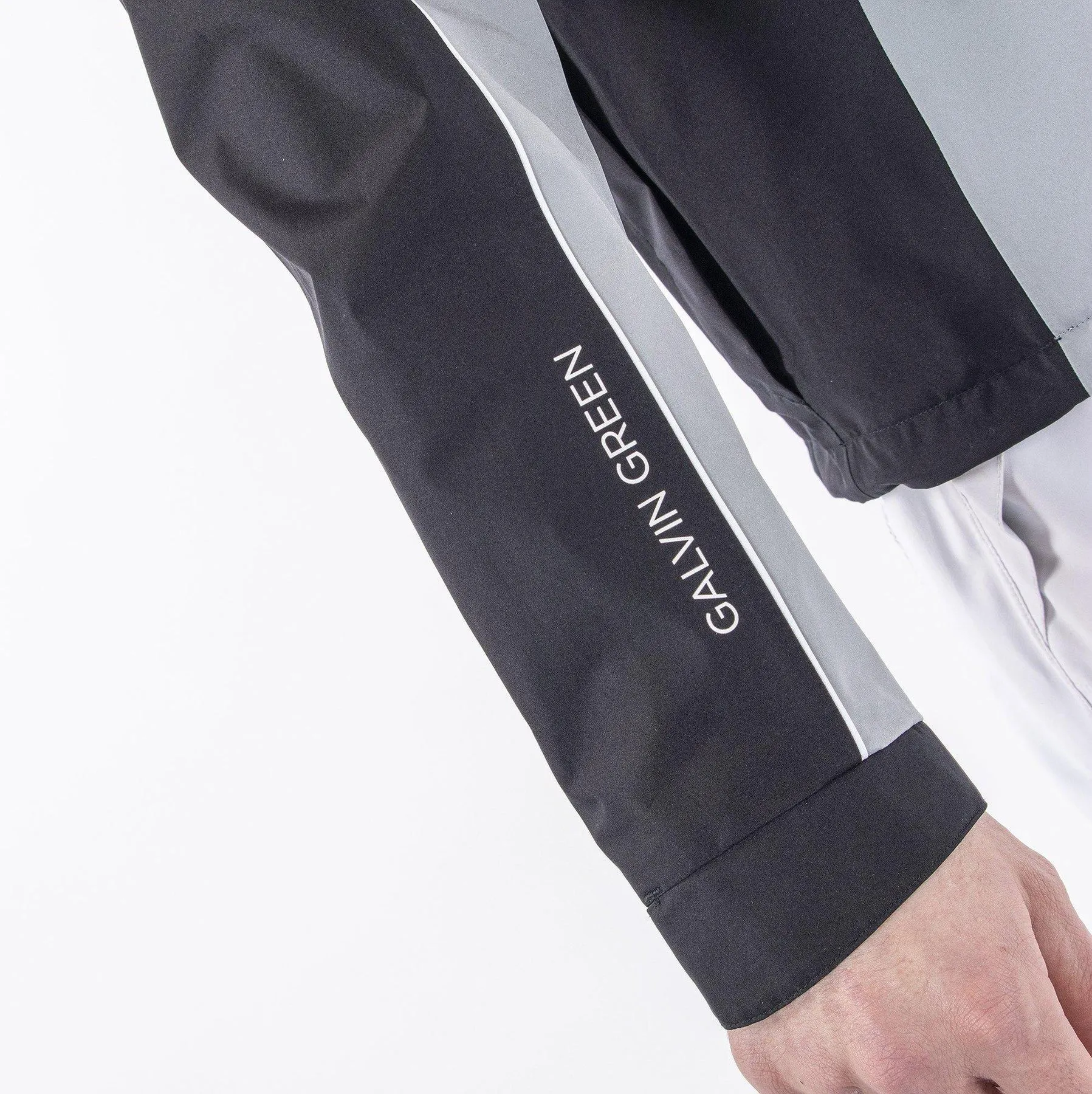 Galvin Green Mens Abe Gore-Tex Waterproof Jacket - Black/Sharkskin/White 6 Galvin Green Mens Abe Gore-Tex Waterproof Jacket - Black/Sharkskin/White - Image 4