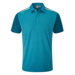 Ping Mens Malvern Polo Shirt - Scuba Blue/Deep Atlantic