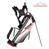 Sun Mountain Golf Sun Mountain 2023 H2NO 14 Way Stand Bag - Black/White/Red -Golf Bags Shop sm 23 h2no 14w stand blk wht red