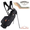Sun Mountain Golf Sun Mountain 2023 Mid Stripe Stand Bag - Black -Golf Bags Shop sm 23 midstr b