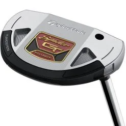 TaylorMade Golf Taylormade Spider GT Rollback Silver Small Slant Putter -Golf Bags Shop spider gt rollback silver short slant putter sole view