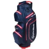 TaylorMade Golf Taylormade Storm Dry Waterproof Cart Bag - Navy/Red -Golf Bags Shop taylormade storm dry waterproof cart bag navy red n78184 aslangolf