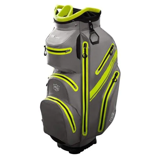 Wilson Golf Wilson Staff Exo Dry Cart Bag - Charcoal/Citron/Silver 3 Wilson Golf Wilson Staff Exo Dry Cart Bag - Charcoal/Citron/Silver