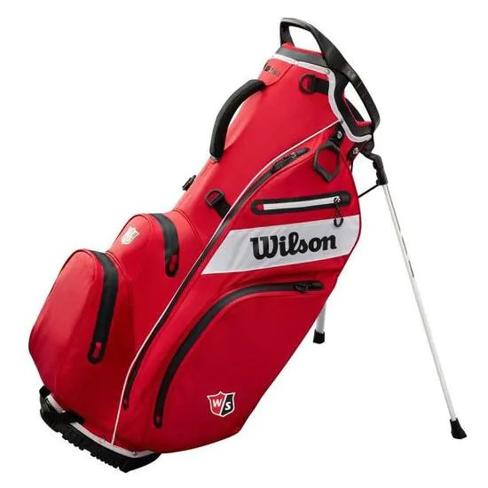 Wilson Golf Wilson Staff Exo Dry Carry Bag - Staff Red/Black/White 3 Wilson Golf Wilson Staff Exo Dry Carry Bag - Staff Red/Black/White